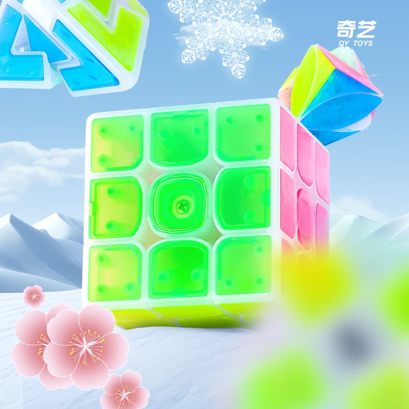 QiYi Ice Amber 3x3 - Transparent image 3