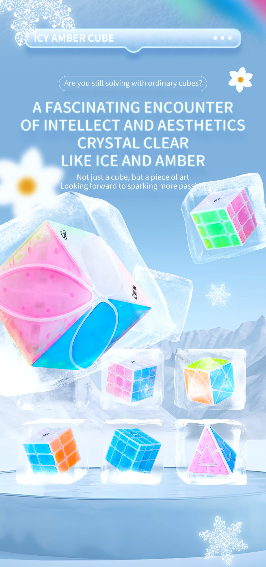 QiYi Ice Amber 3x3 - Transparent image 9