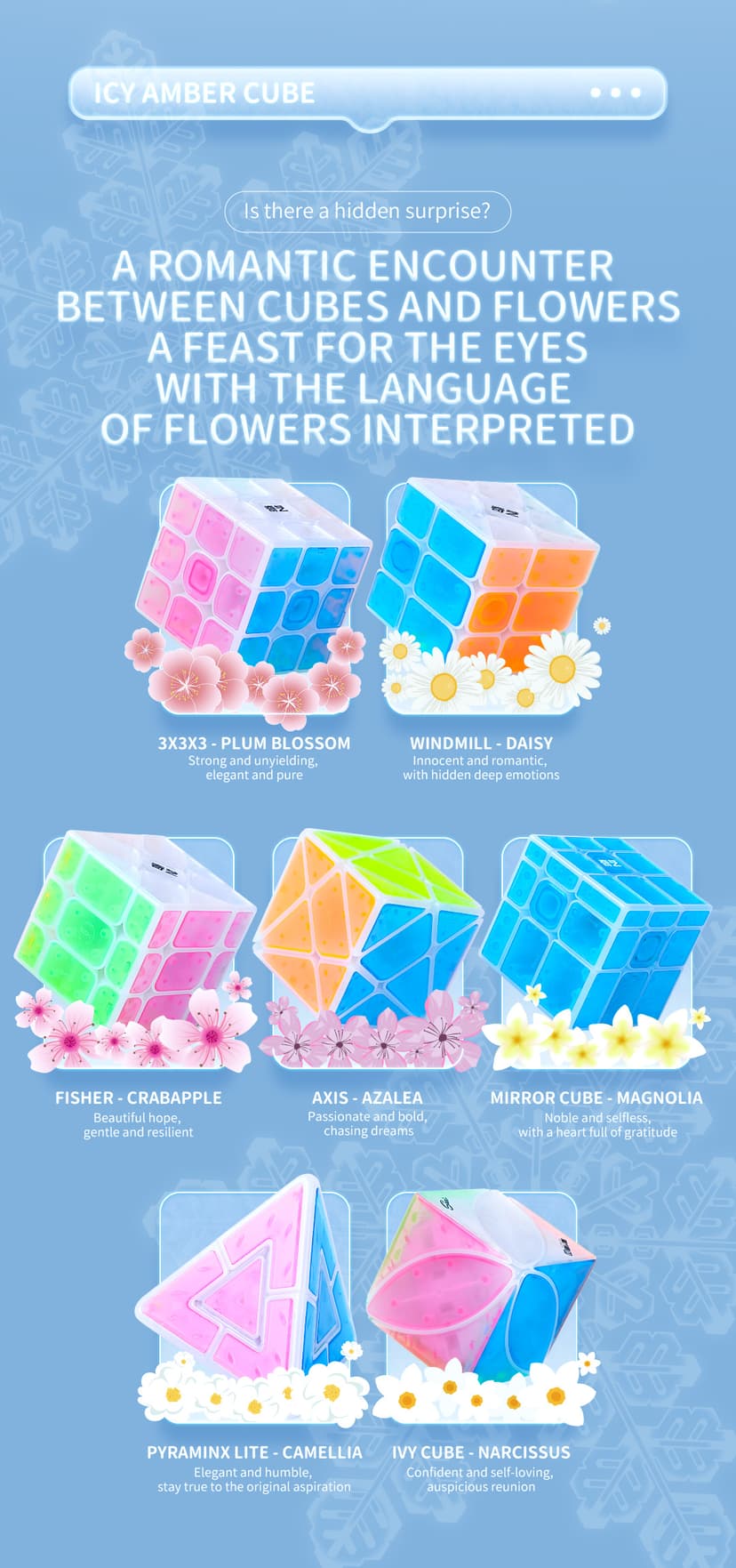 QiYi Ice Amber 3x3 - Transparent image 11