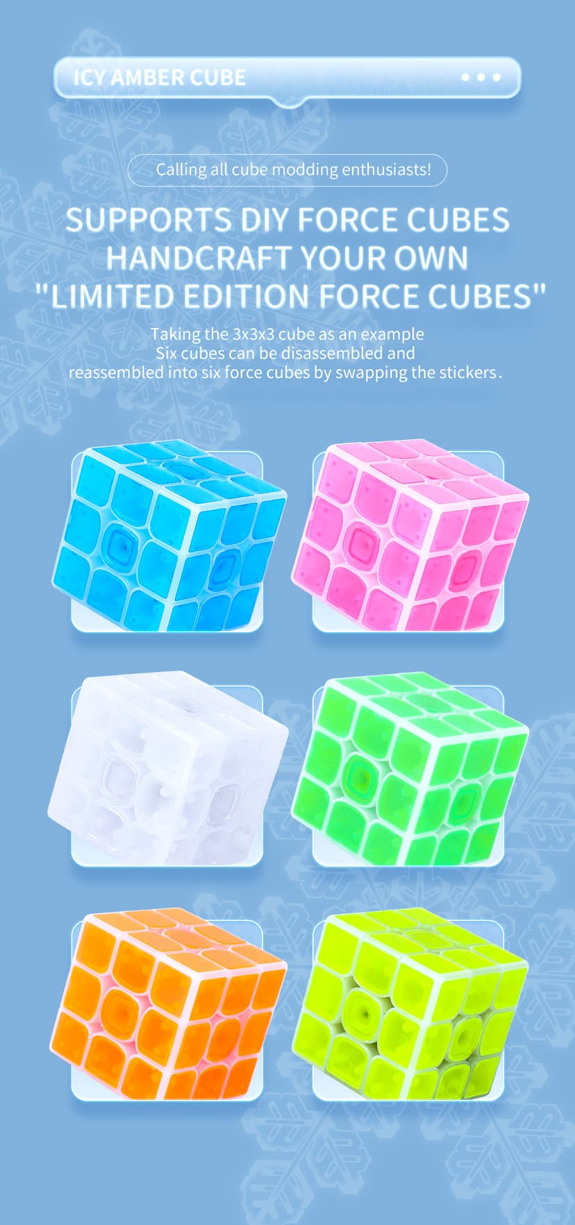 QiYi Ice Amber 3x3 - Transparent image 14