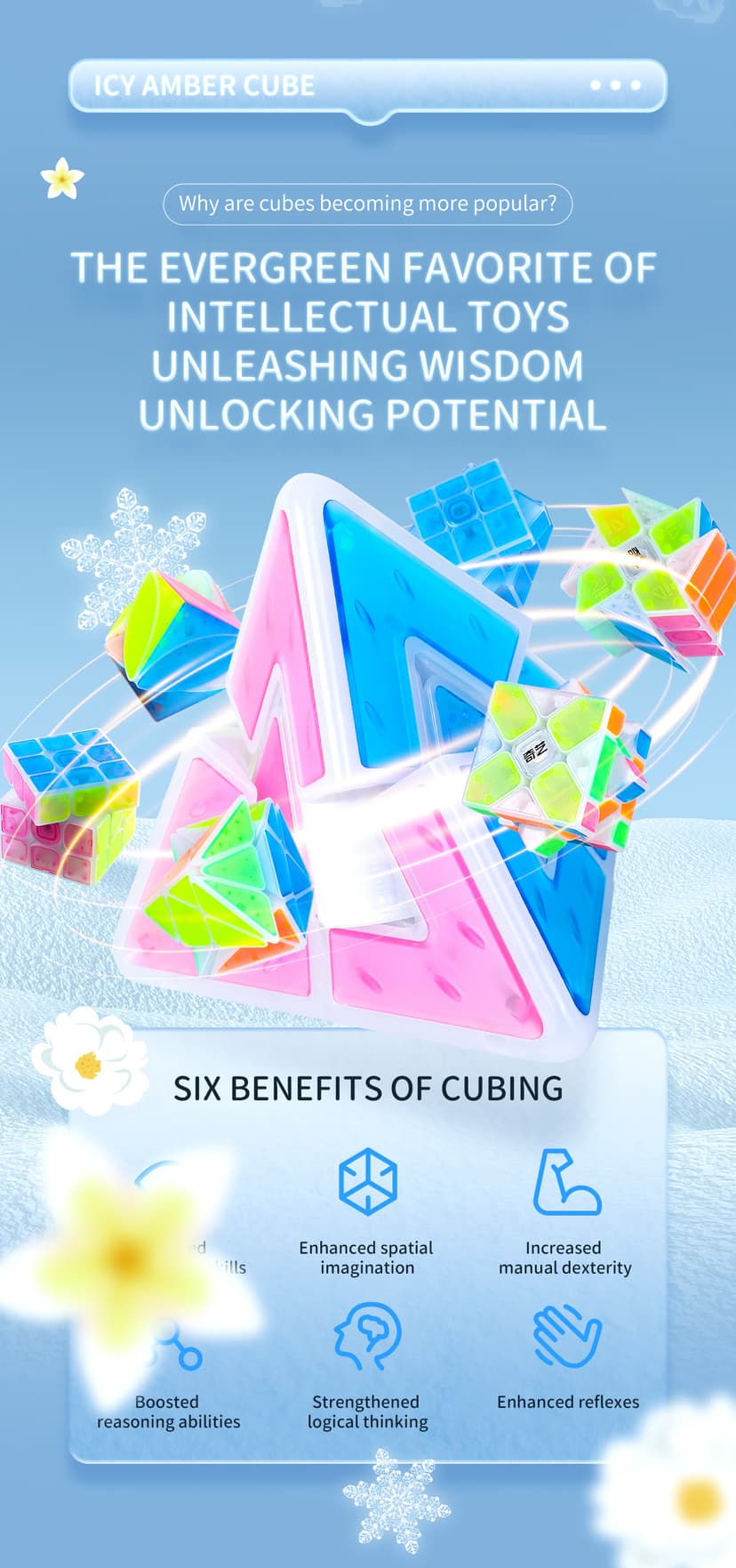 QiYi Ice Amber 3x3 - Transparent image 15