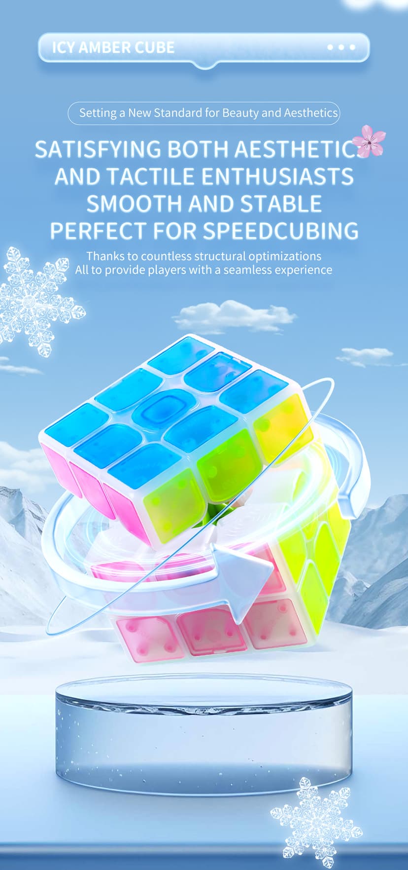 QiYi Ice Amber 3x3 - Transparent image 16