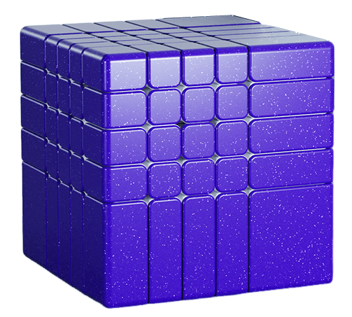 DianSheng Galaxy 5x5 Magnetic Mirror Cube - Purple image 3