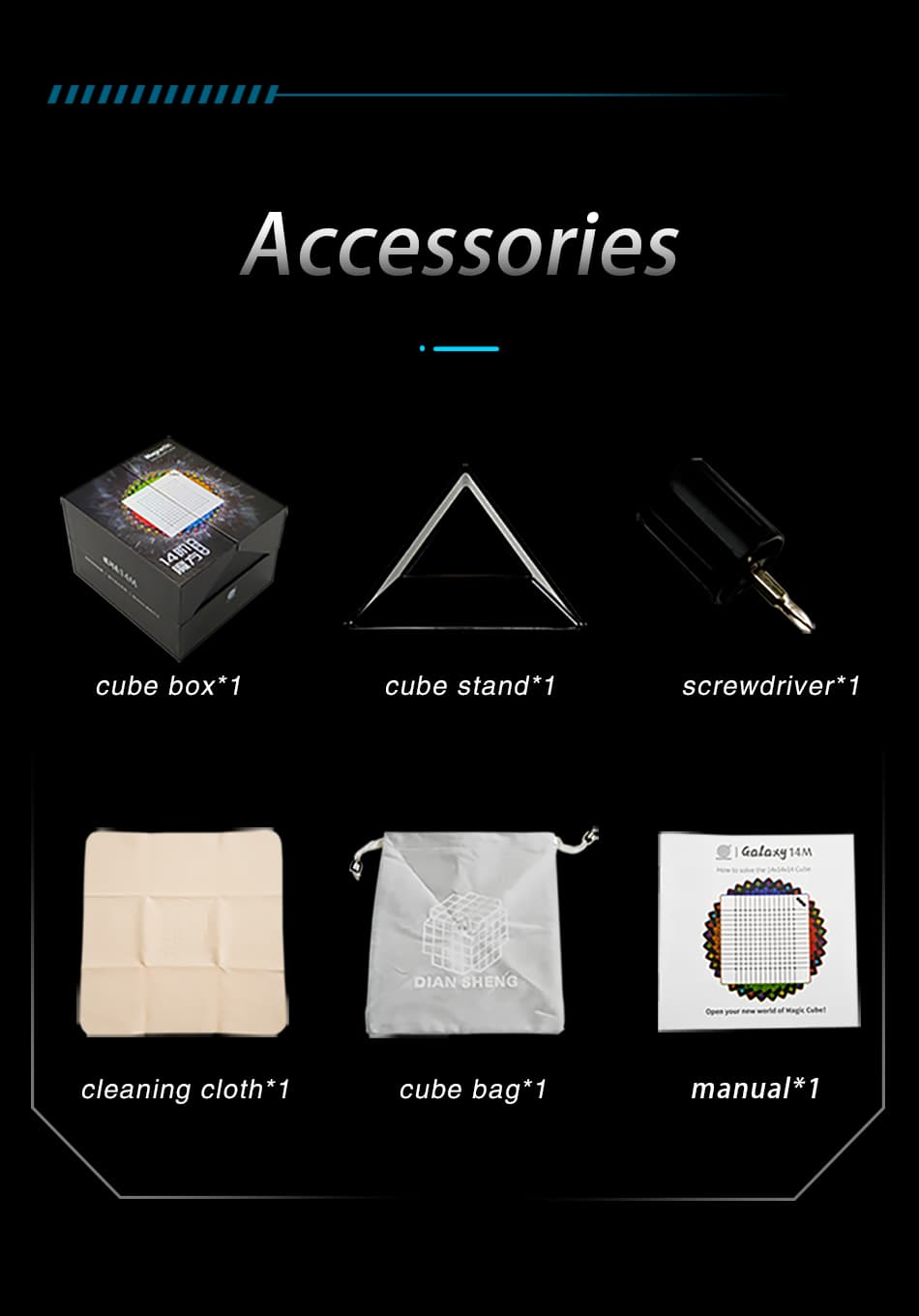 DianSheng Galaxy 14x14 Magnetic - Black Internal image 18