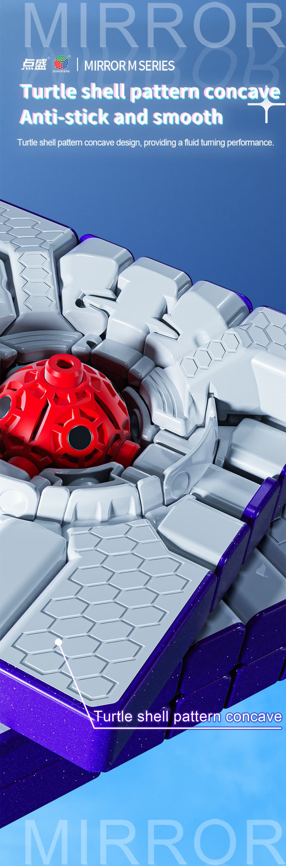 DianSheng Galaxy 5x5 Magnetic Mirror Cube - Purple image 18