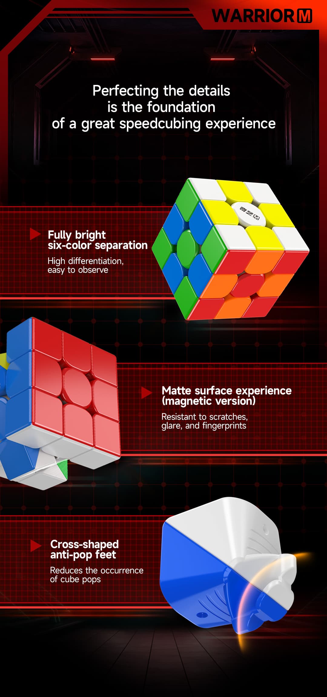 QiYi Warrior 3x3 M UV (display box) - Stickerless image 9