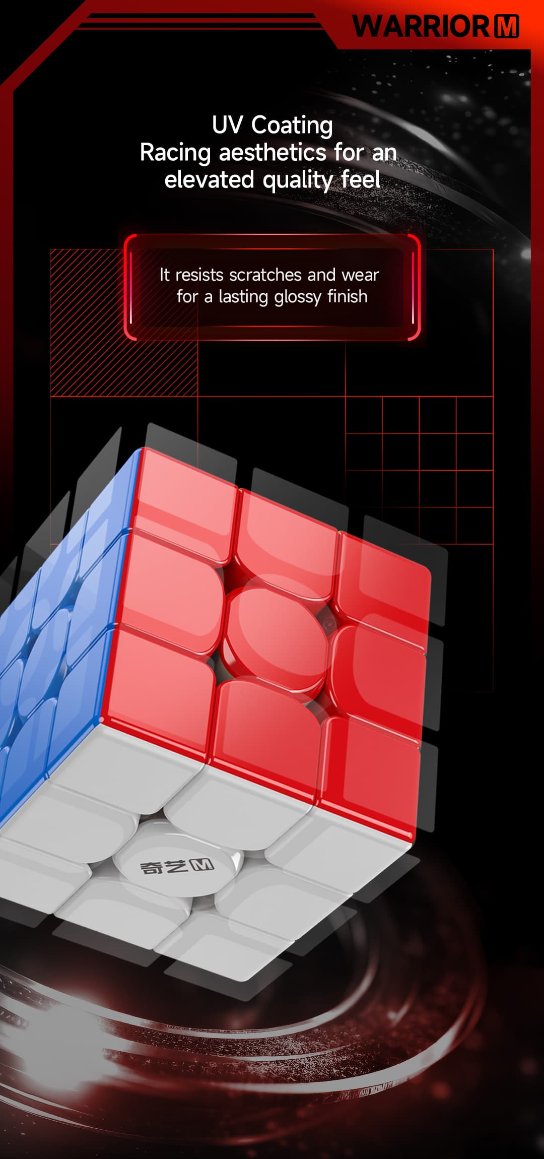 QiYi Warrior 3x3 M UV (display box) - Stickerless image 11