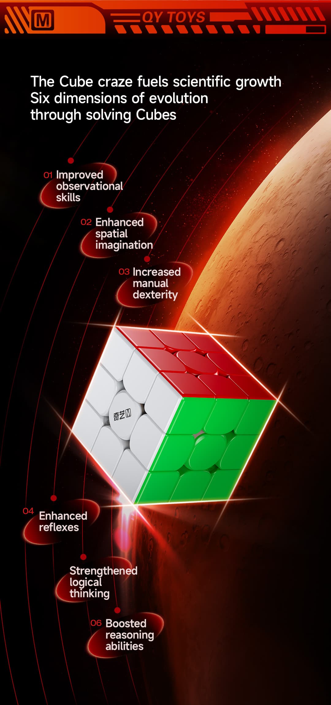 QiYi Warrior 3x3 M UV (display box) - Stickerless image 13
