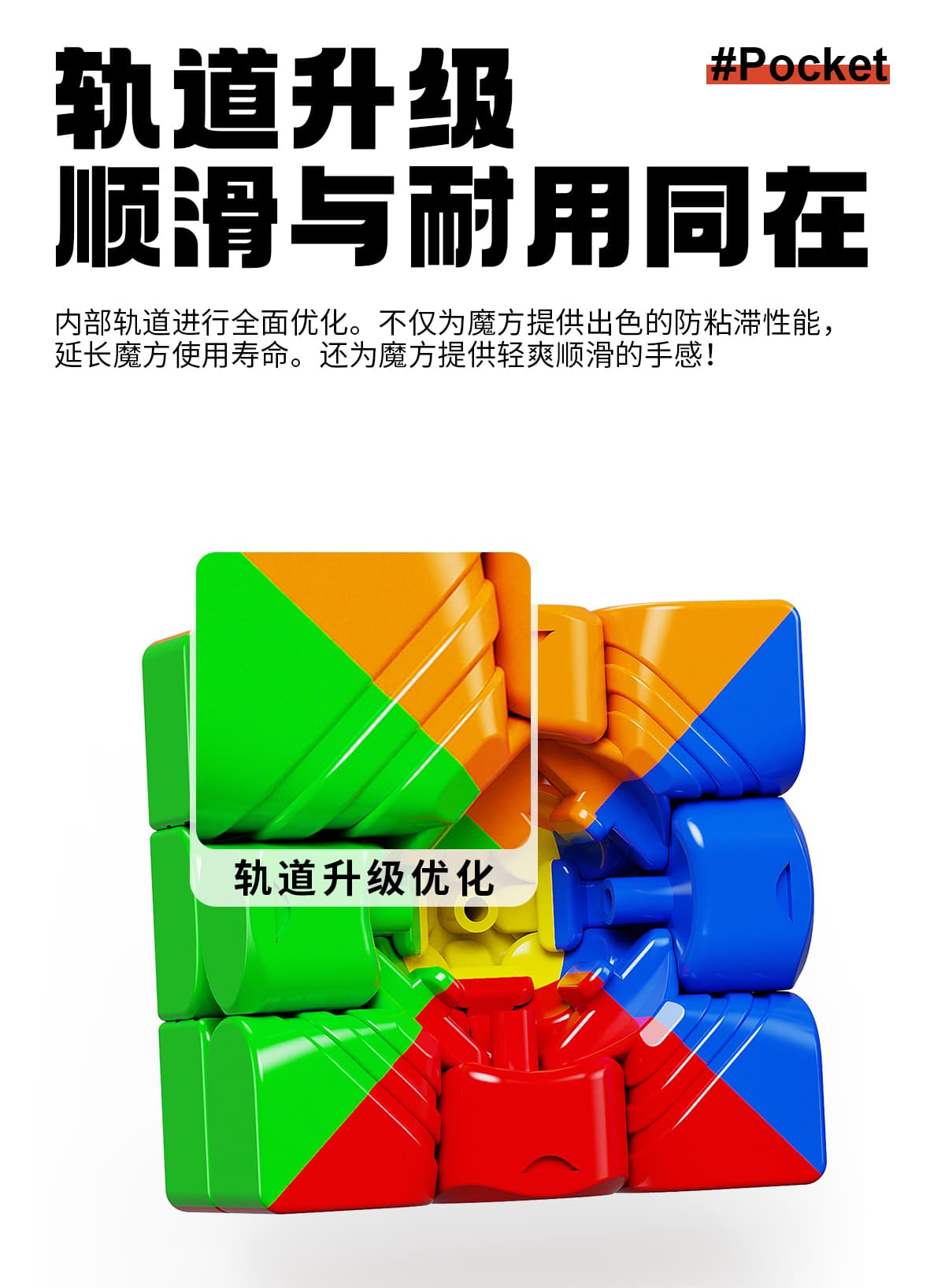 YJ Pocket Cube mini 3x3 (50mm) - Stickerless image 8