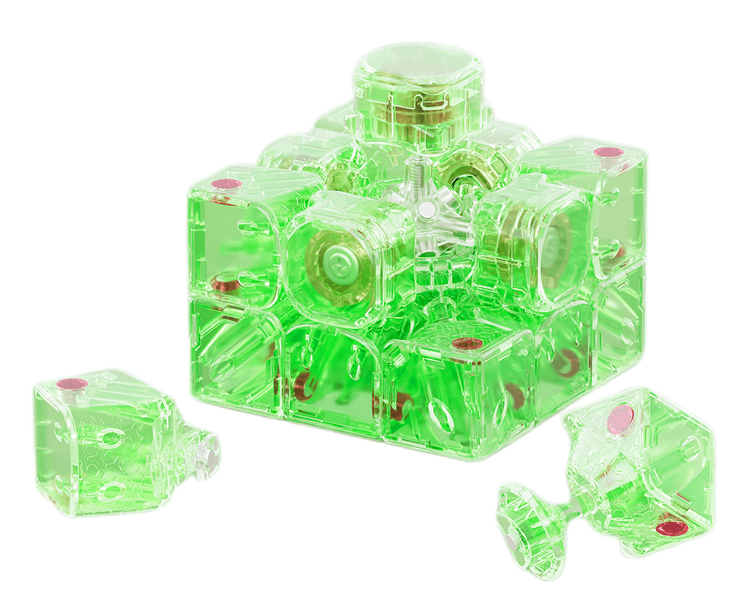 YJ MGC Beta 3x3 Maglev Ball Core UV - Lime image 3