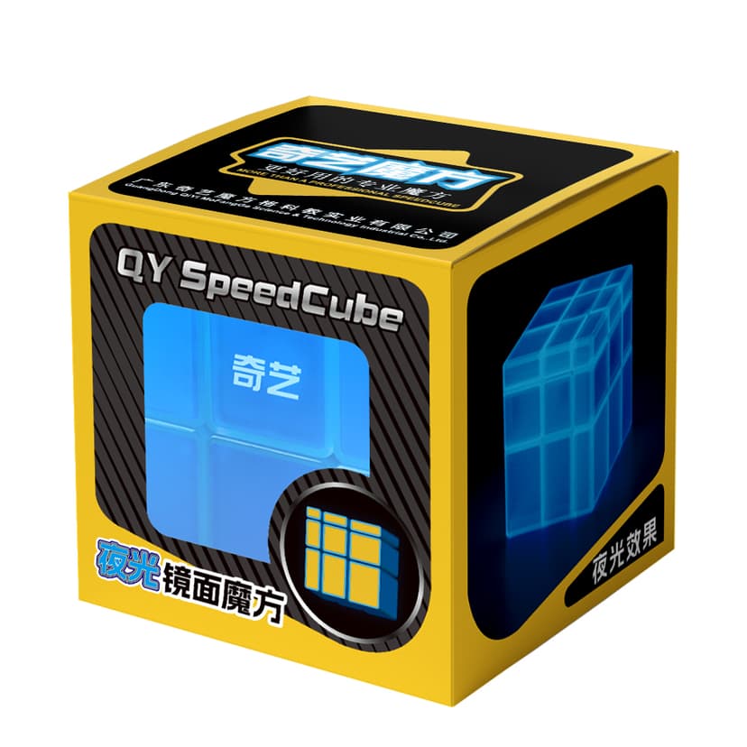 QiYi 3x3 Mirror Cube - Luminous Blue image 2
