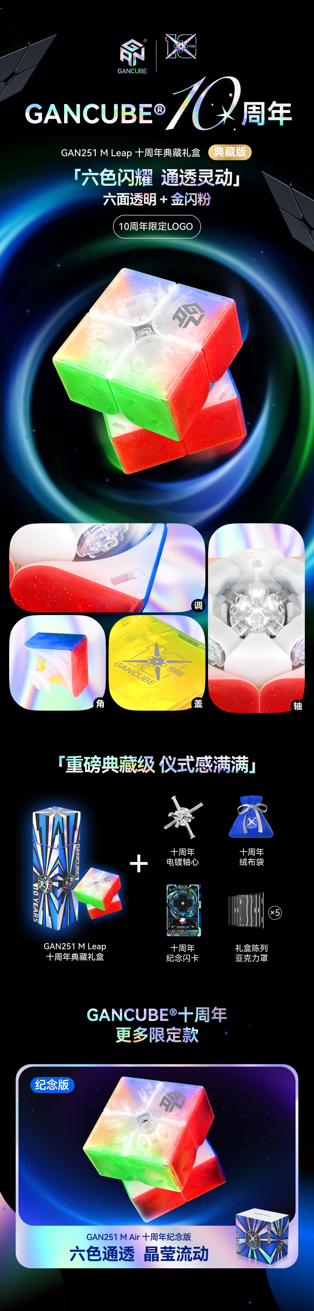 GAN 251M Leap UV 10th Anniversary - Transparent image 8