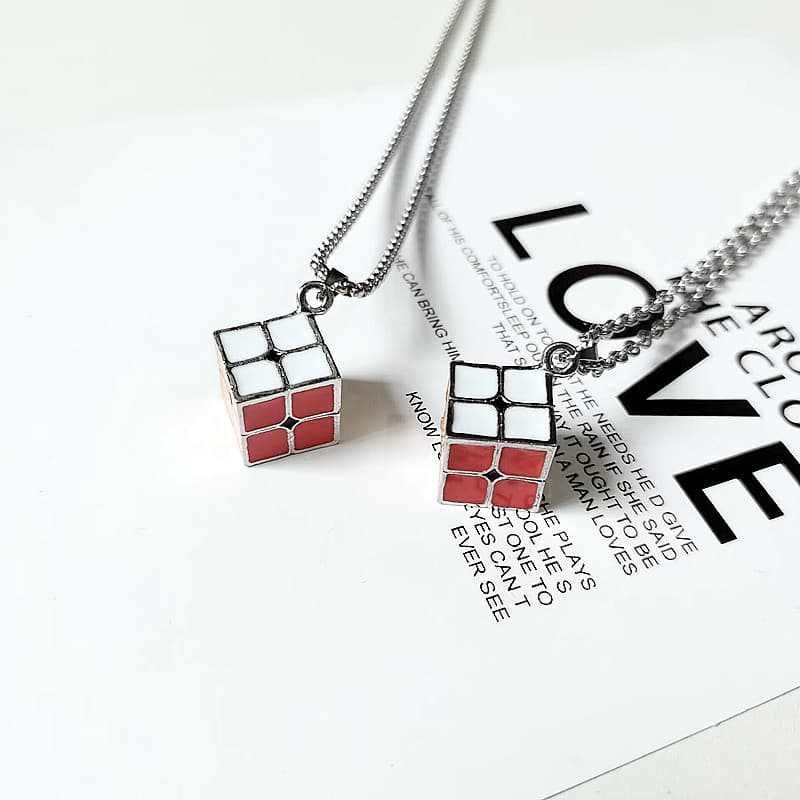 2x2 Cube Necklace image 3