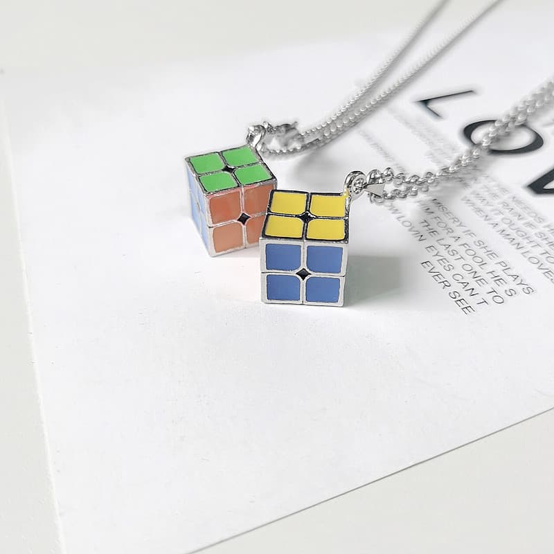 2x2 Cube Necklace image 4