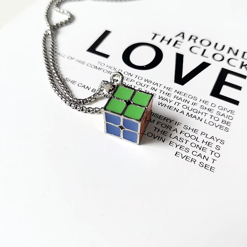 2x2 Cube Necklace image 7
