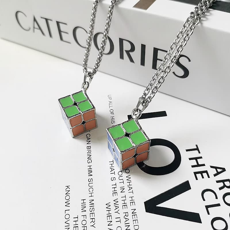 2x2 Cube Necklace image 8