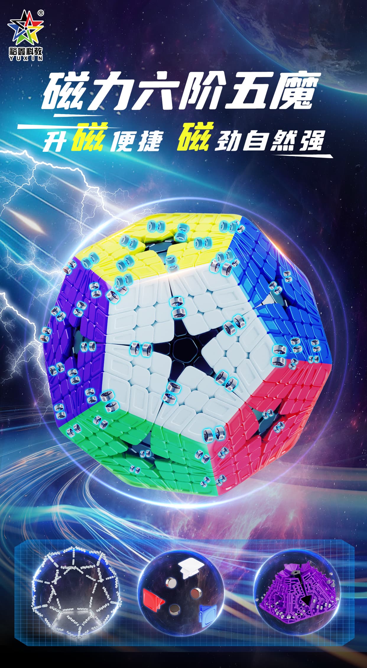 YuXin Huanglong Elite Kilominx M - Stickerless image 11