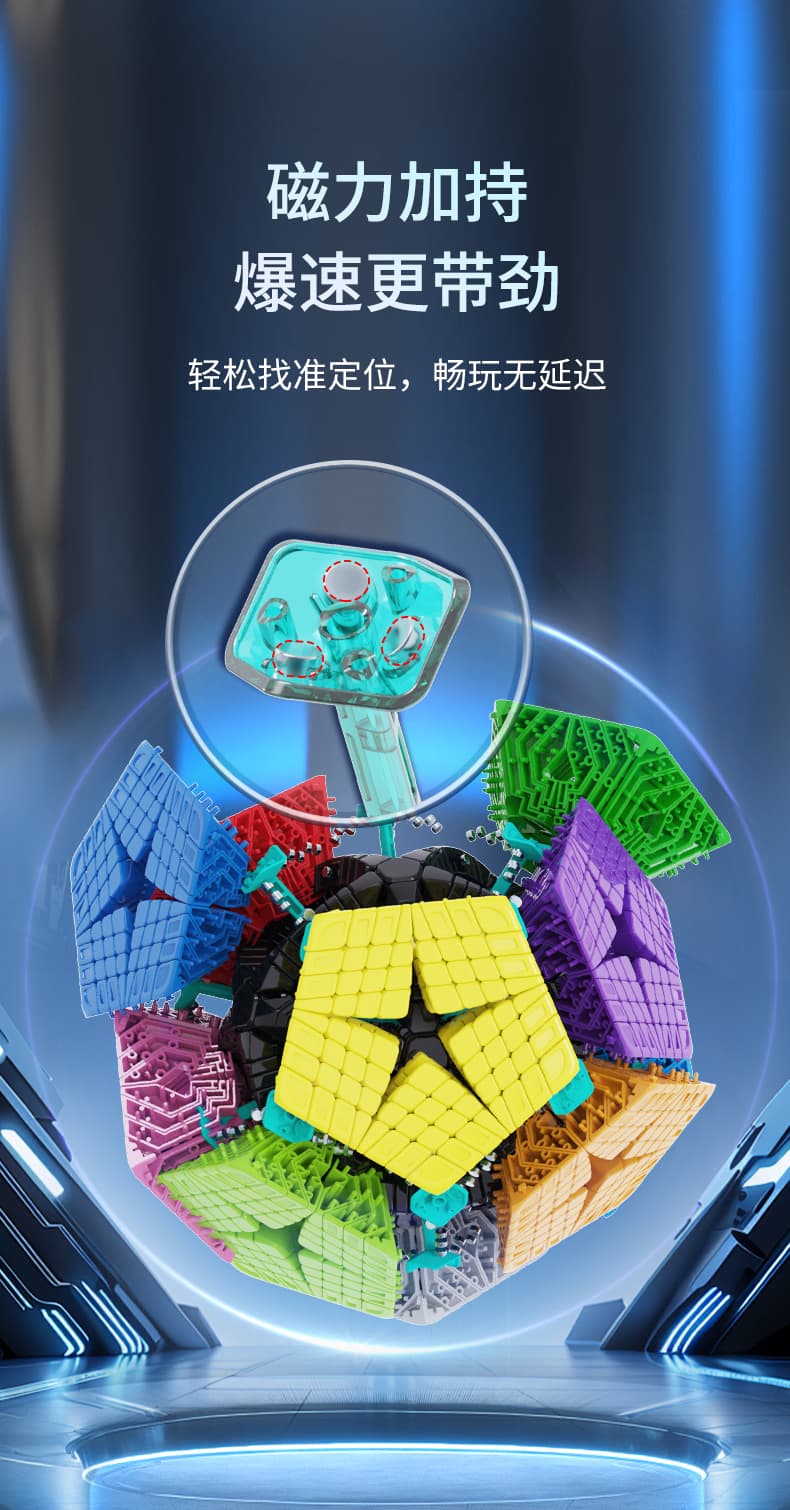 YuXin Huanglong 8x8 Kilominx M - Stickerless image 24