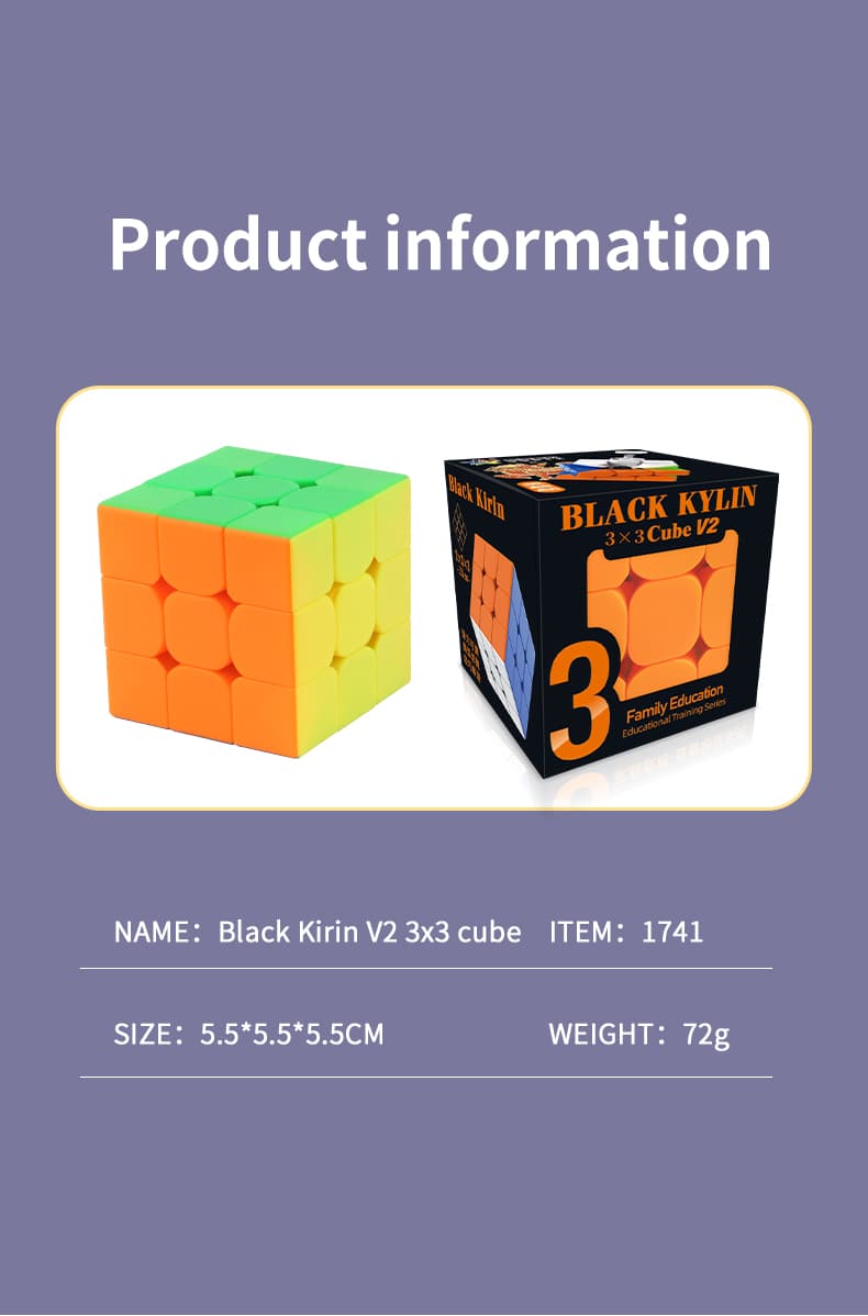 YuXin black-kylin 3x3 V2 - Stickerless image 9