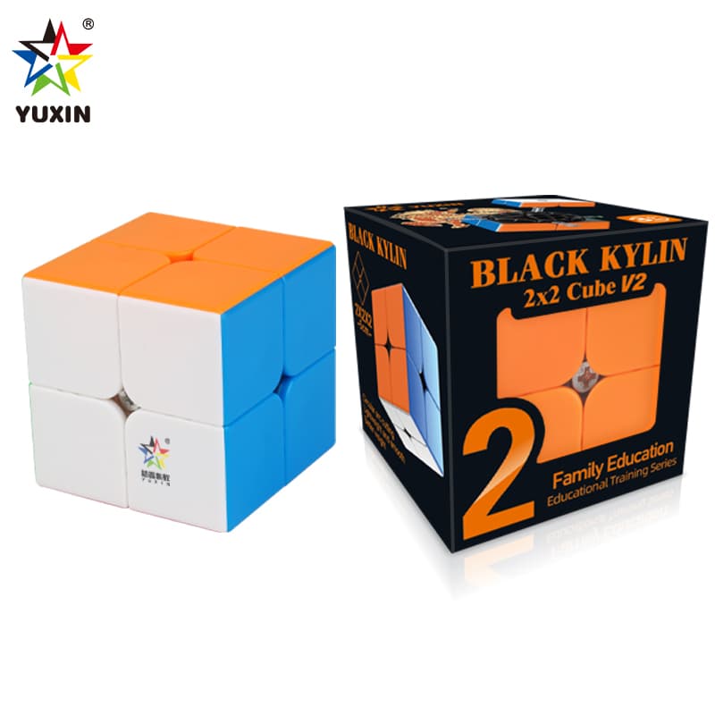 YuXin black-kylin 2x2 V2 - Stickerless image 4