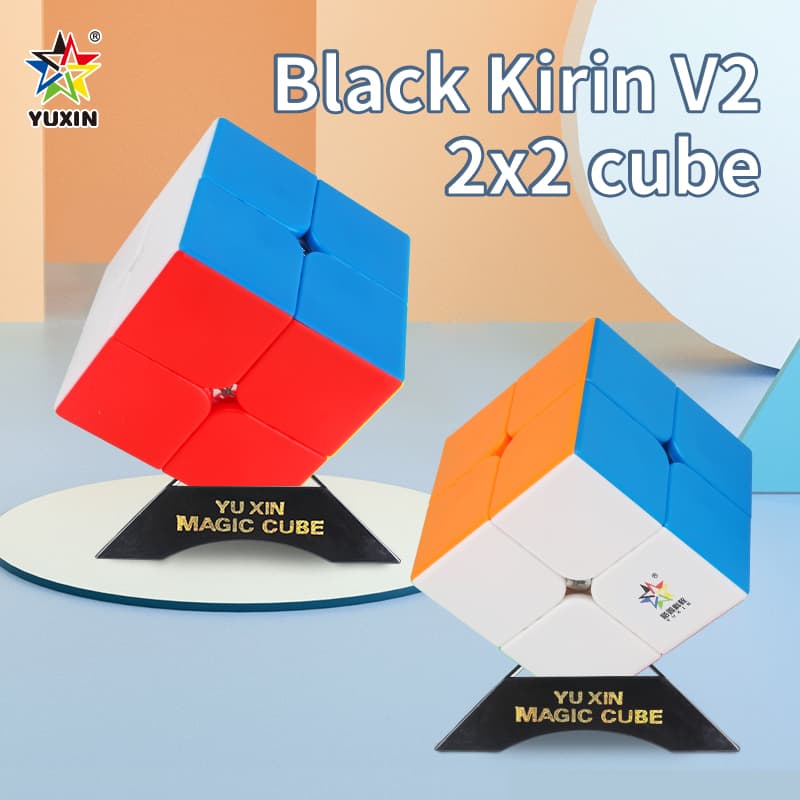 YuXin black-kylin 2x2 V2 - Stickerless image 8