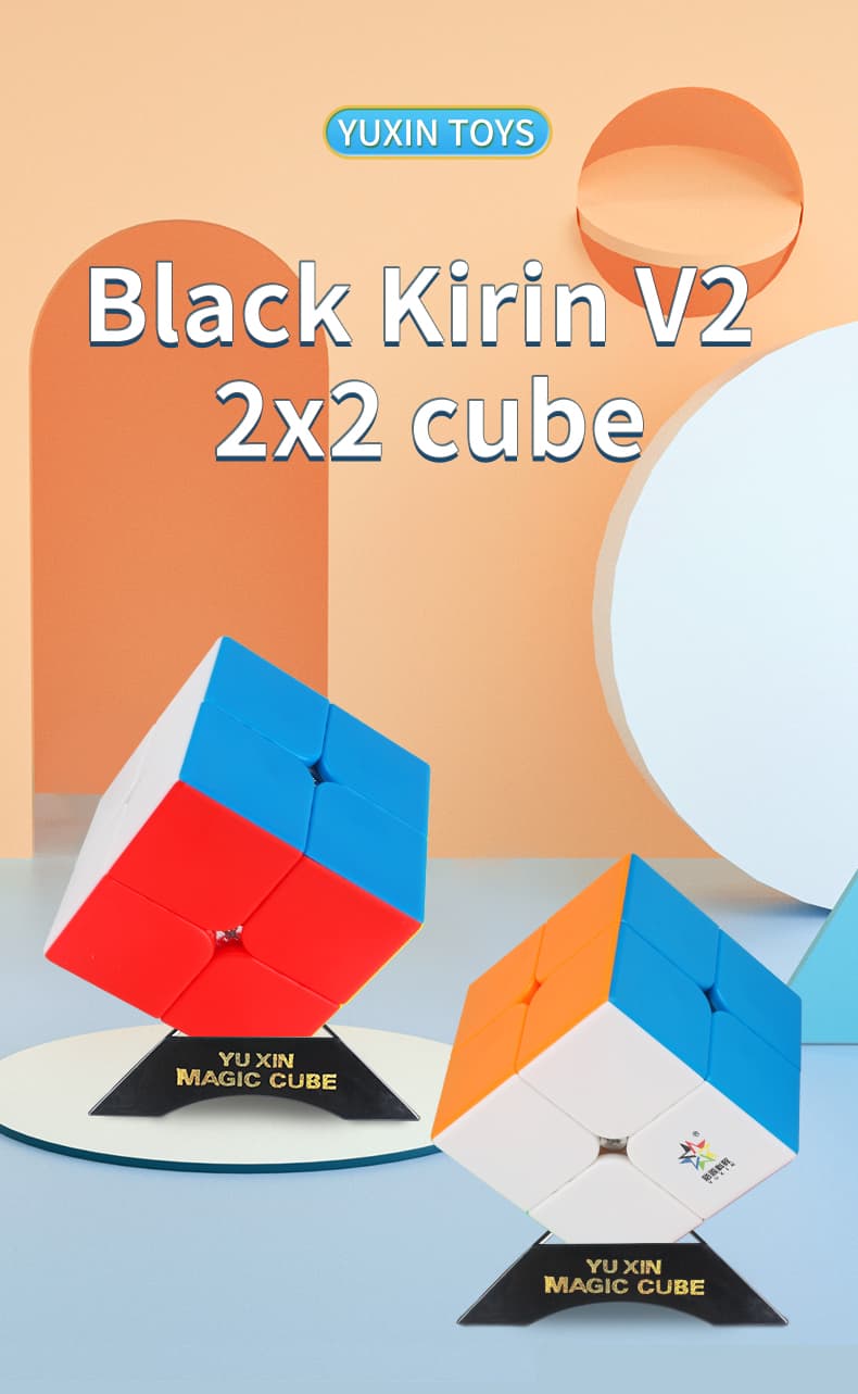 YuXin black-kylin 2x2 V2 - Stickerless image 9