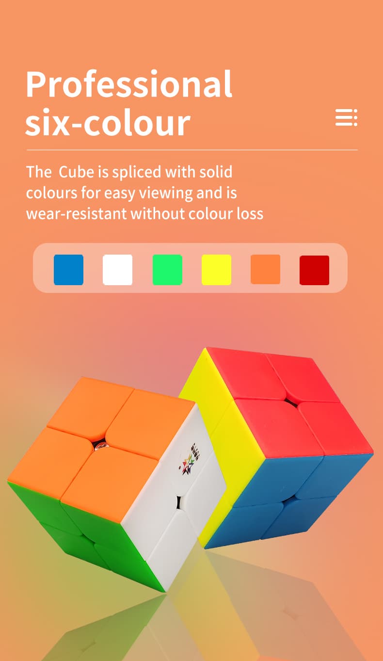 YuXin black-kylin 2x2 V2 - Stickerless image 12