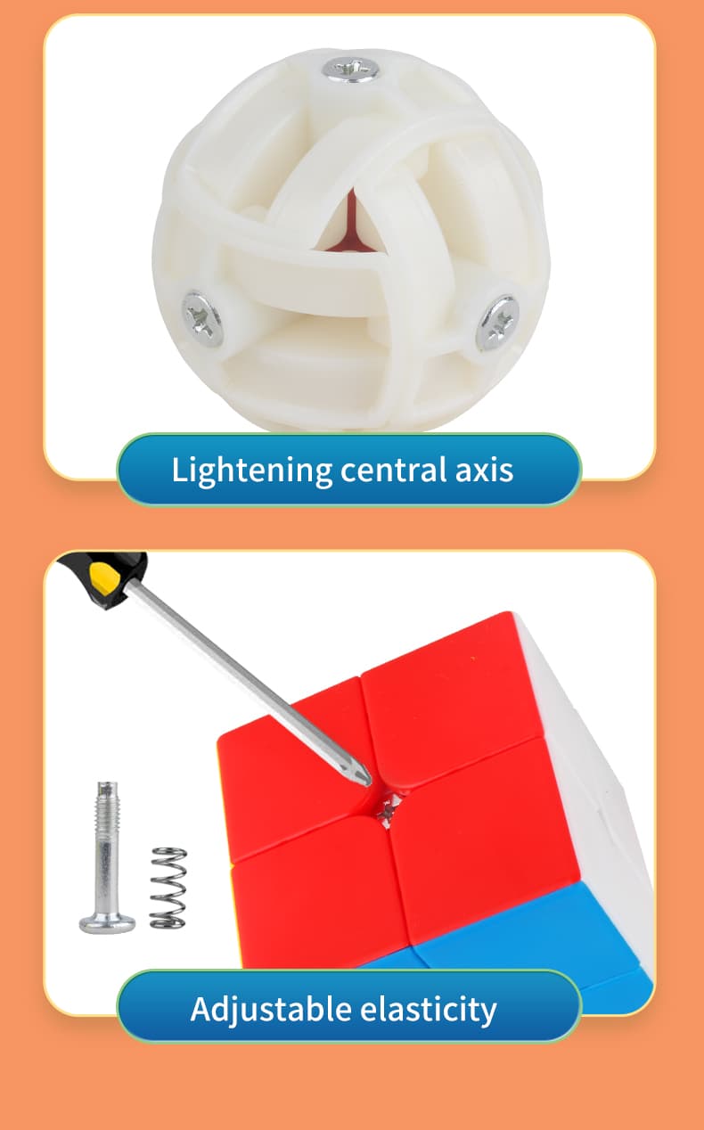 YuXin black-kylin 2x2 V2 - Stickerless image 15