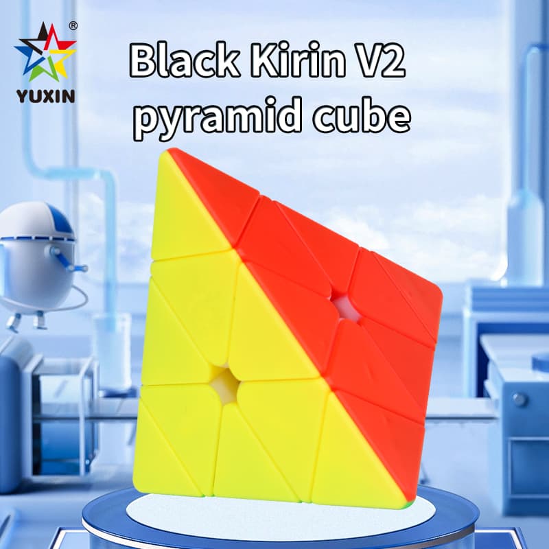 YuXin black-kylin Pyraminx V2 - Stickerless image 8