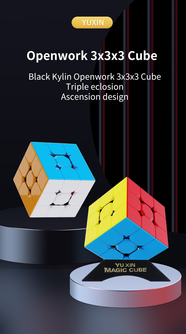 YuXin black-kylin Openwork 3x3 - Stickerless image 19