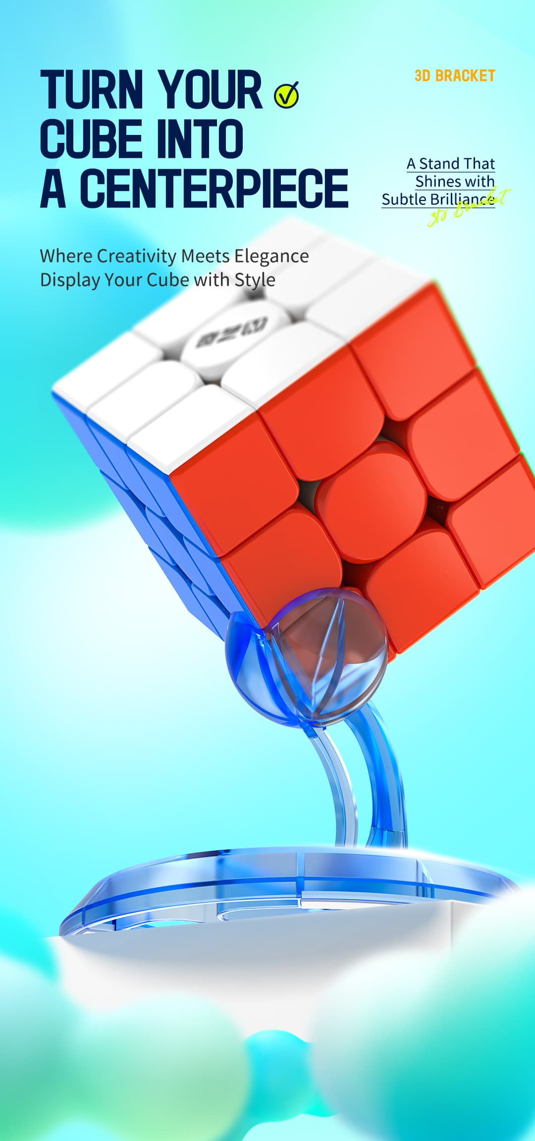 QiYi 3D Bracket - Trans.Purple image 4