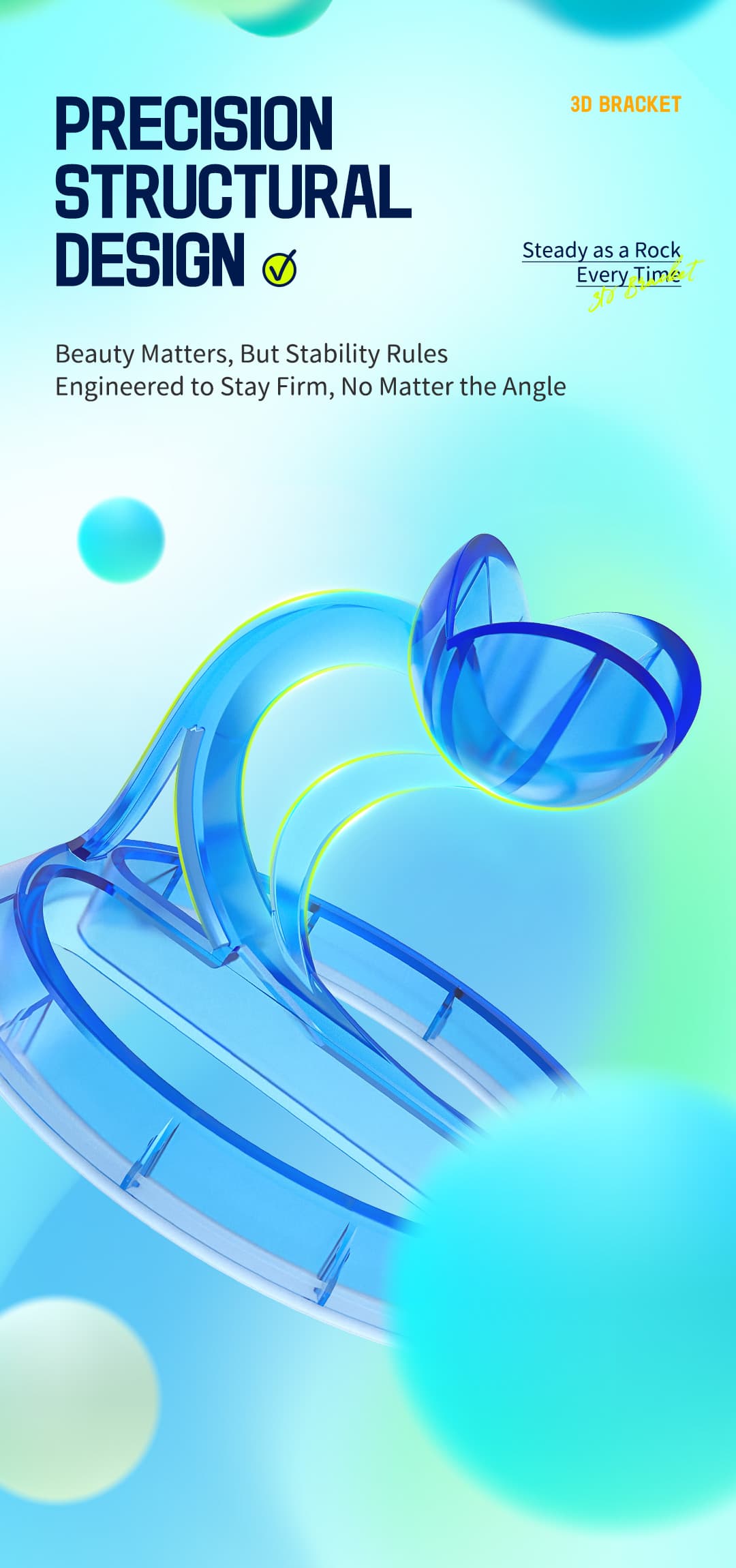 QiYi 3D Bracket - Trans.Purple image 5