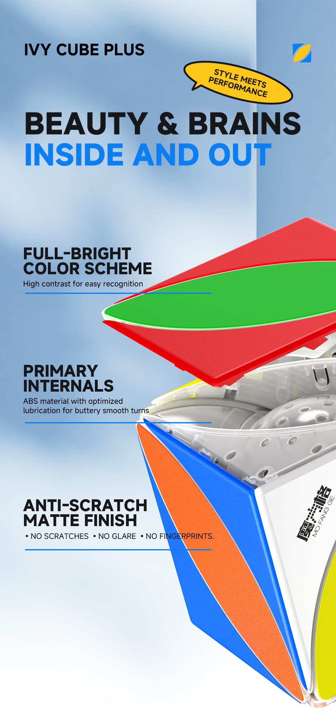 QiYi  9cm IVY Cube Plus - Stickerless image 12