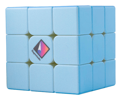 Calvin's Blue Gradient 3x3x3 Cube - Stickerless image 3