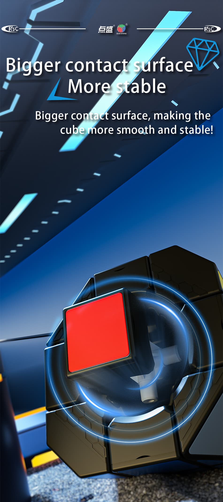 DianSheng 4-Corner Hexagonal Dipyramid - Black image 15