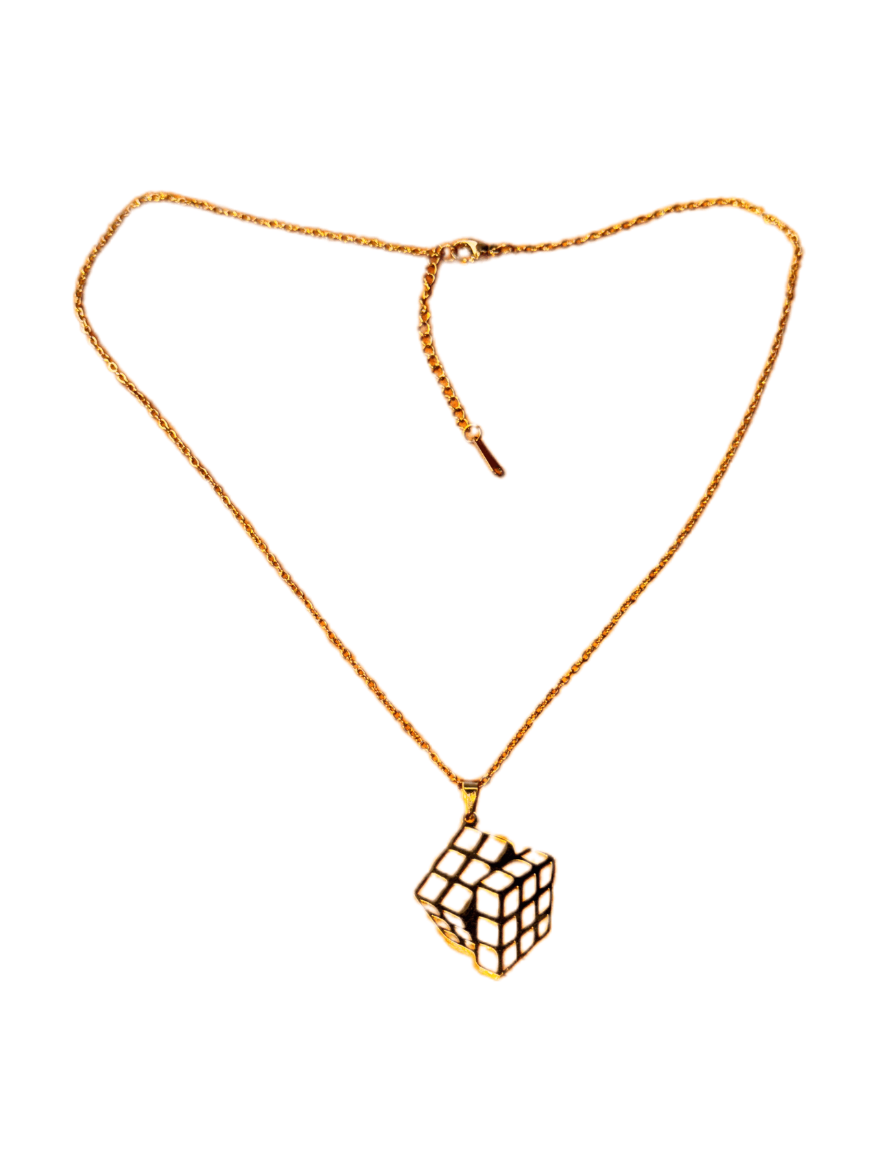 Cube Necklace - Gold Plated image 9