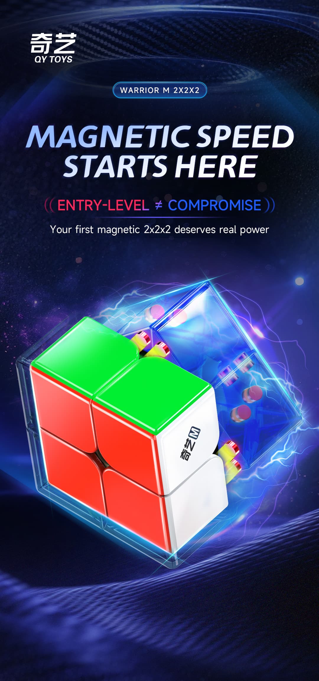 QiYi Warrior 2x2 M UV - Stickerless image 3