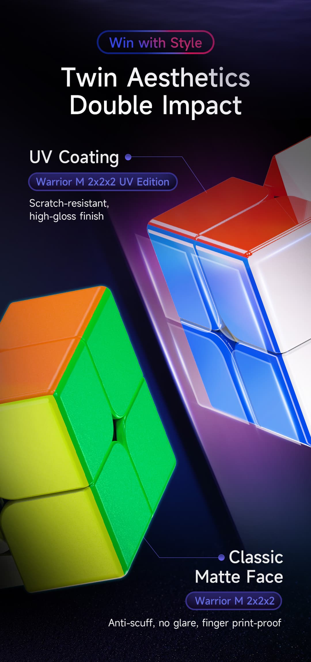 QiYi Warrior 2x2 M UV - Stickerless image 7