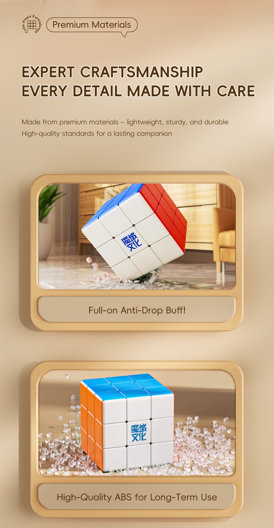 MoYu 18CM 3x3 Fitness Cube - Stickerless image 6