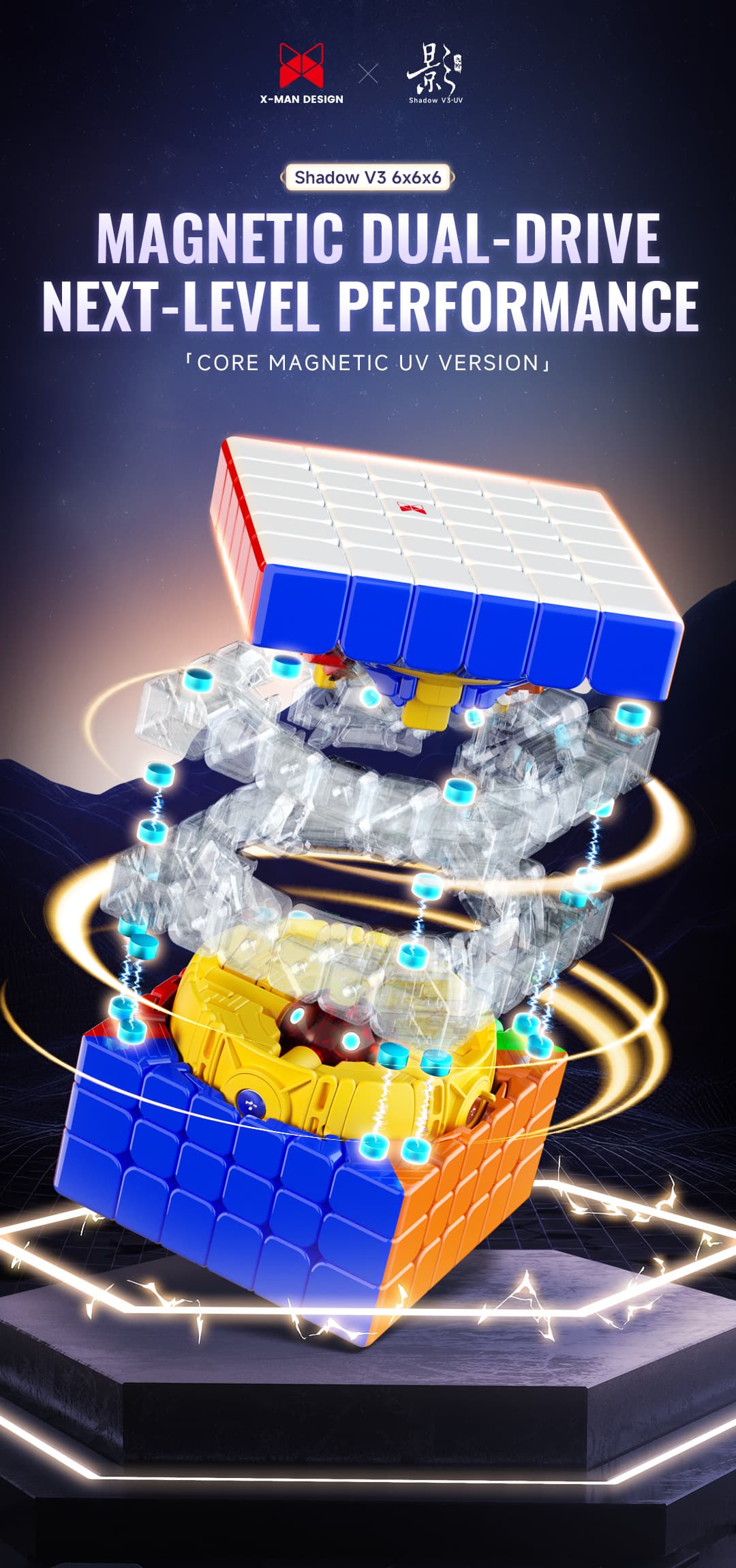 XMD Shadow 6x6 V3 Ball Core UV - Stickerless image 10