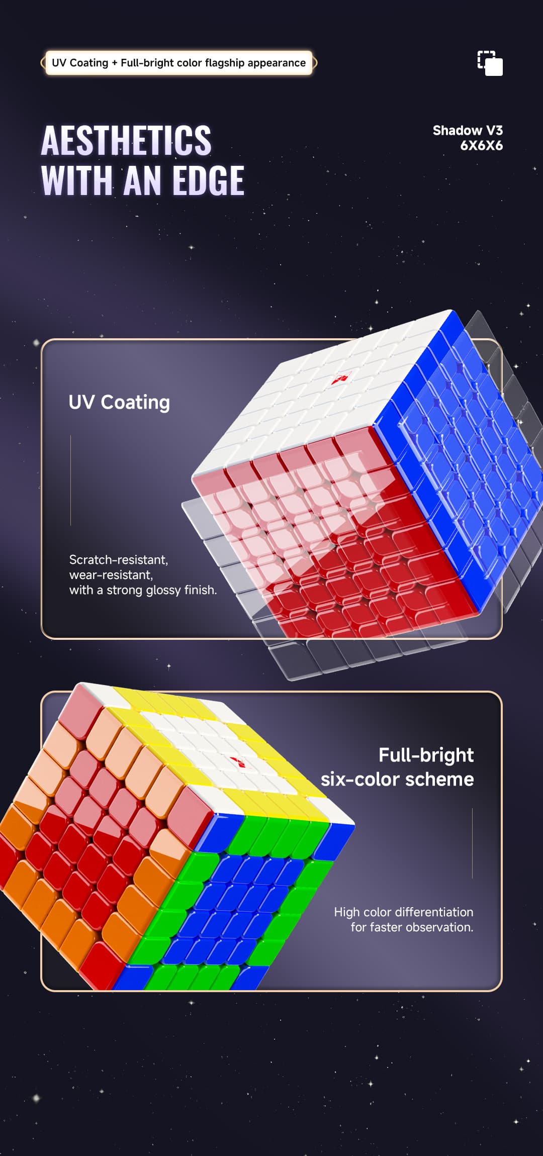 XMD Shadow 6x6 V3 Ball Core UV - Stickerless image 14