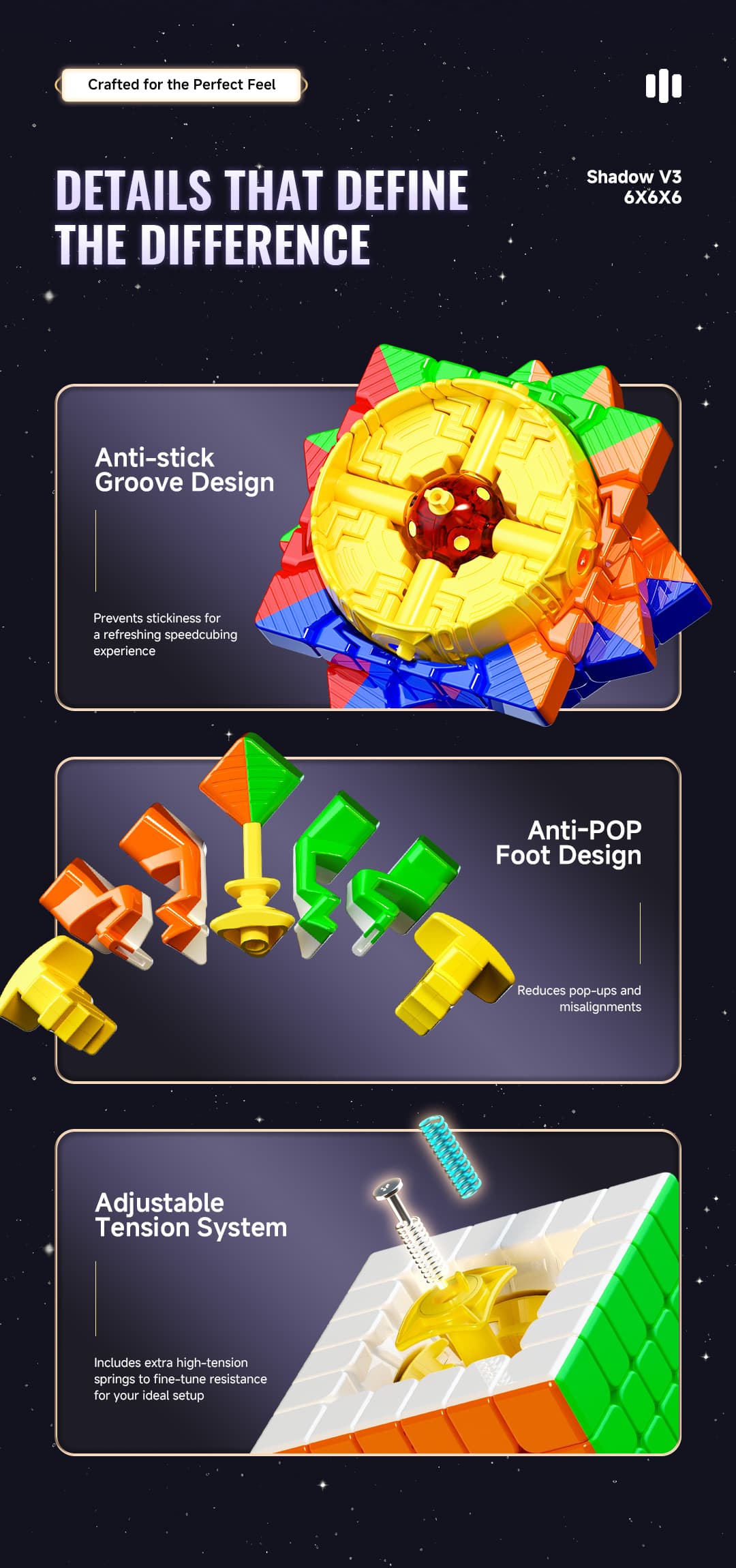 XMD Shadow 6x6 V3 Ball Core UV - Stickerless image 18