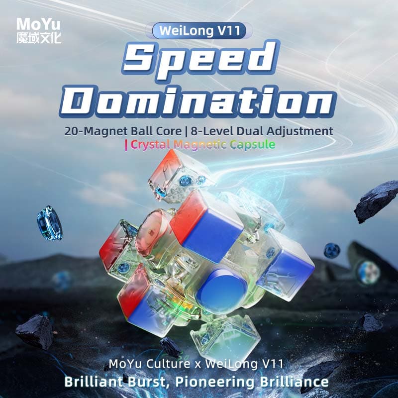 MoYu WeiLong V11 3x3 8 Magnet Ball Core UV image 6