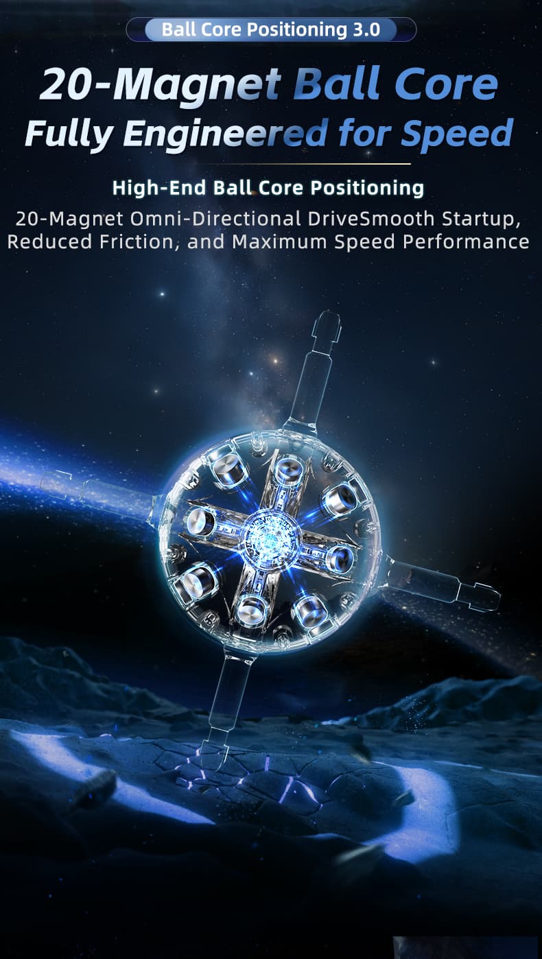 MoYu WeiLong V11 3x3 20 Magnet Maglev Ball Core UV image 28