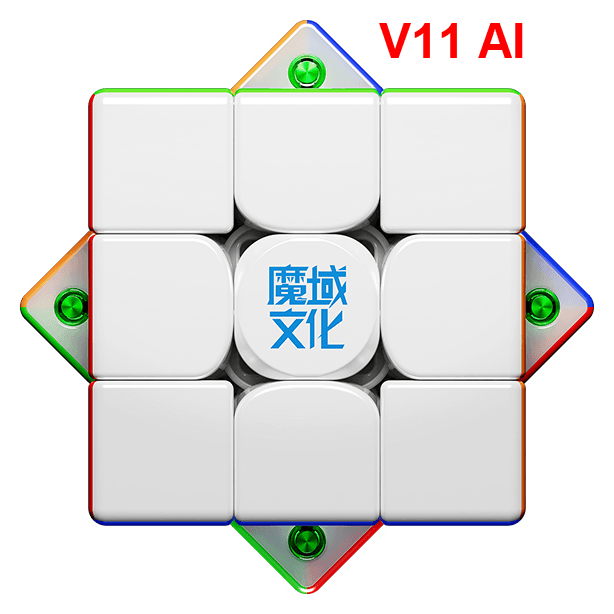 MoYu WeiLong V11 AI 3x3 Maglev Gyroscope UV - Stickerless image 1