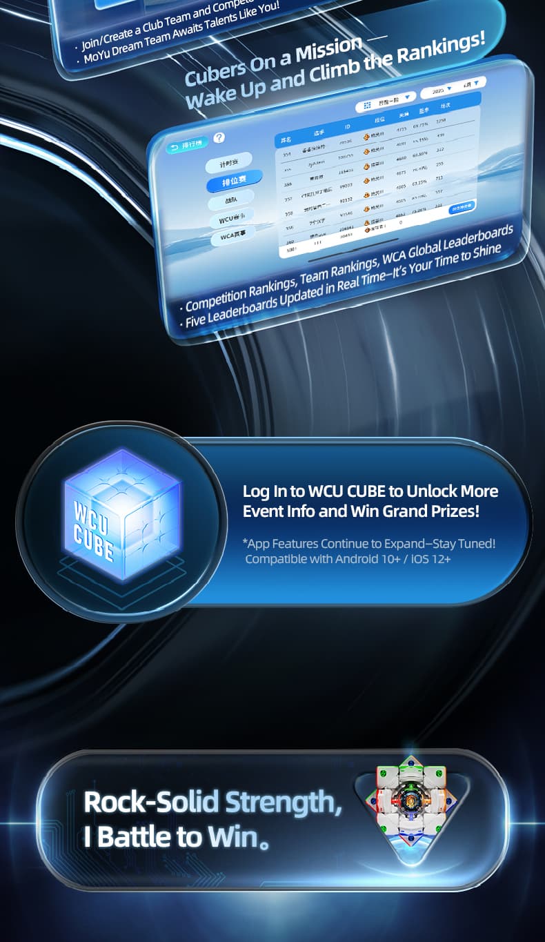 MoYu WeiLong V11 AI 3x3 Maglev Gyroscope UV - Stickerless image 16