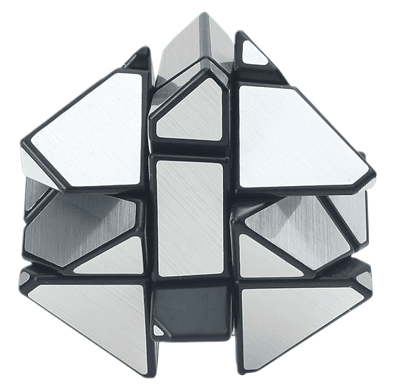 Ninja 3x3 Ghost Cube with Silver Stickers image 5