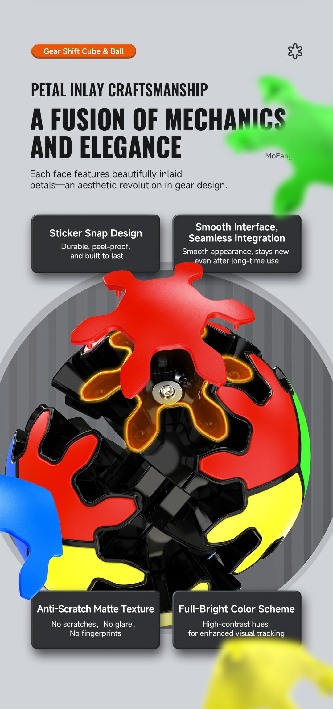 QiYi 2x2 Gear Cube - Black image 6