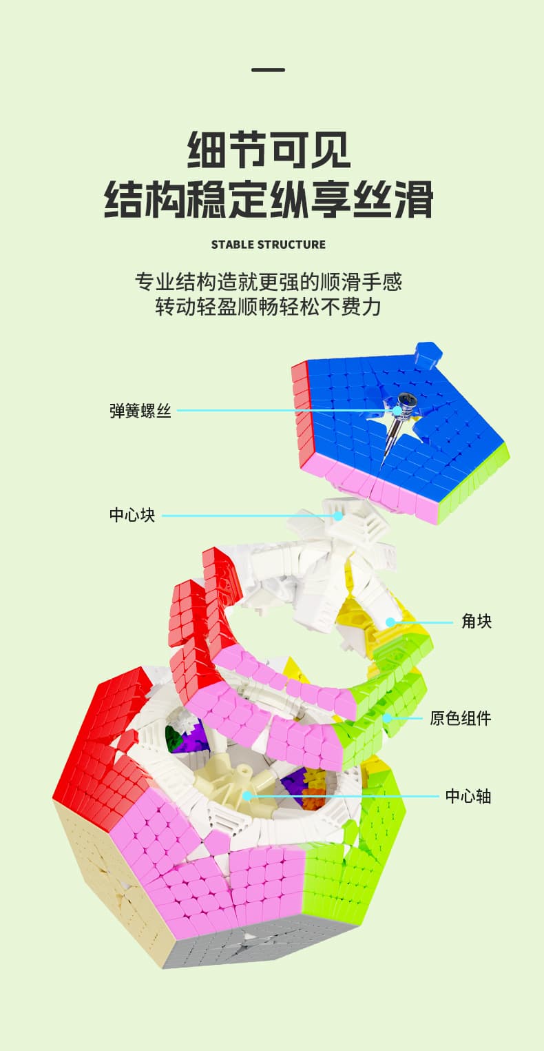 SengSo 8x8 Kilominx - Stickerless image 9