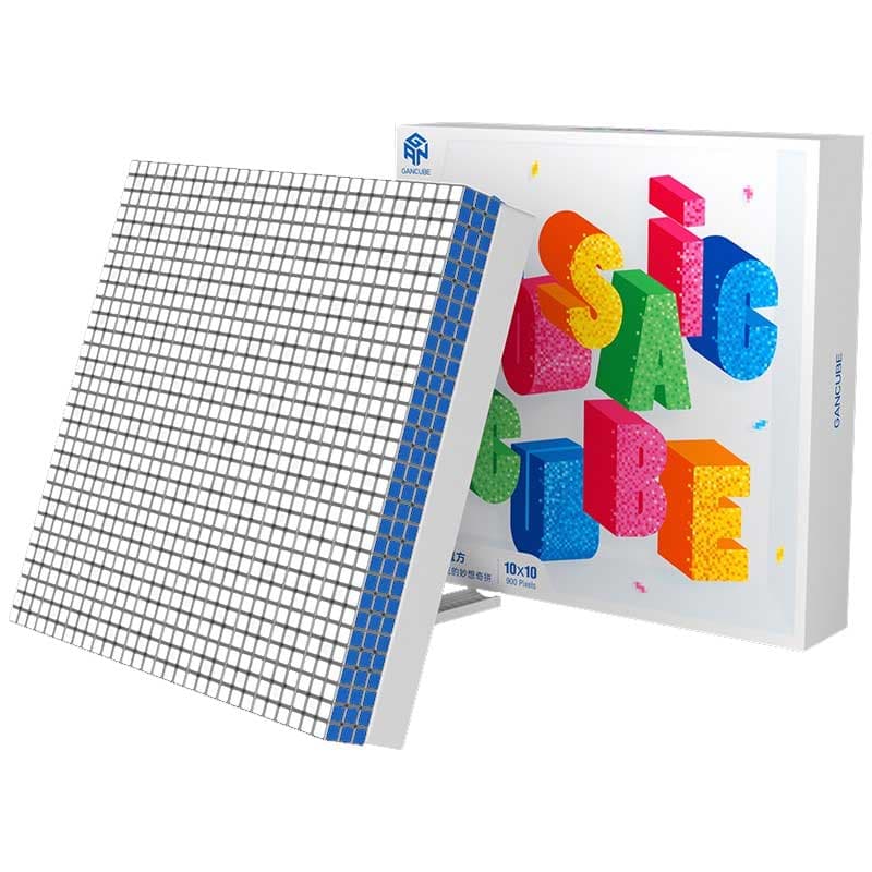 GAN Mosaic Cube with Stand - 100 pcs (Gray) image 1